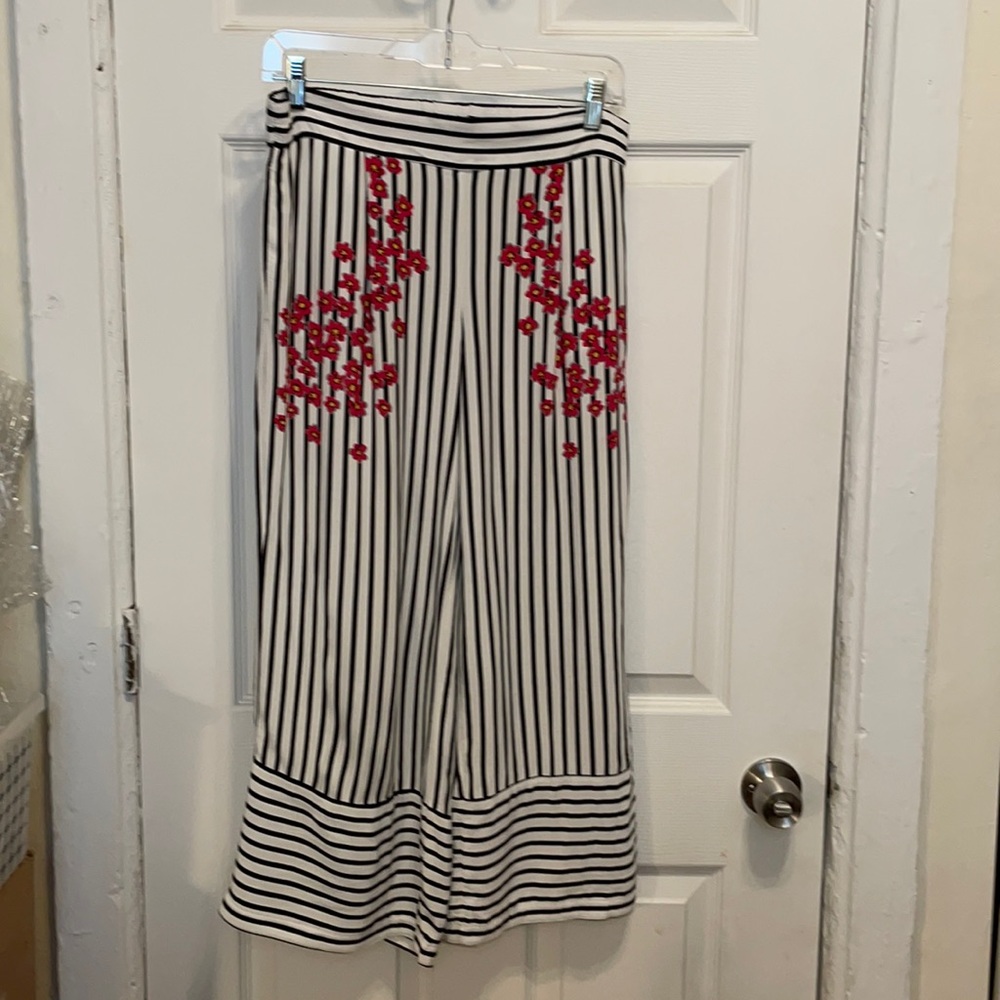 Zara cropped wide leg pant